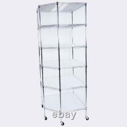 Heavy Duty 6-Tier Layer Corner Shelf Garage Storage Shelving Rack Commercial