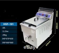 Hird LPG Gas Fryer High Quality Stainless High Powerful Thermostatic control CE