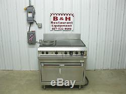 Hobart 6 Burner 2 Hot Tops 2 French Hotplates Electric Range with Oven HCR41
