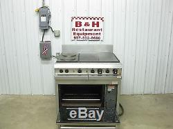 Hobart 6 Burner 2 Hot Tops 2 French Hotplates Electric Range with Oven HCR41