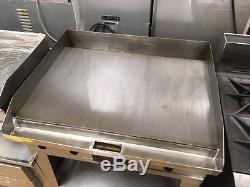 Hobart CG56 36'' Griddle Electric Flat Top Grill Plancha with Stand Commercial