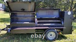 HogZilla BBQ Smoker Cooker Grill Clean out Trailer Food Truck Catering Business