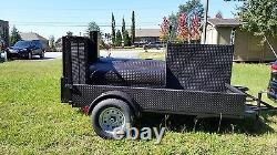 HogZilla BBQ Smoker Cooker Grill Clean out Trailer Food Truck Catering Business