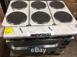 IMPERIAL 36 COMMERCIAL ELECTRIC 6 BURNER RANGE With CONVECTION OVEN IR-6-E