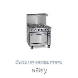 IMPERIAL 36 COMMERCIAL ELECTRIC 6 BURNER RANGE With OVEN IR-6-E
