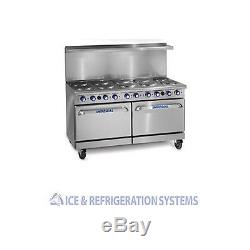 IMPERIAL 60 COMMERCIAL ELECTRIC 10 BURNER RANGE With OVEN IR-10-E