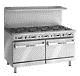 Imperial Range 60in Gas Restaurant Range With10 Burners & Two 26.5 Ovens Ir-10