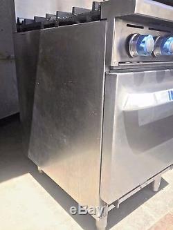 IMPERIAL RANGE IR-4 24 STOVE 4 OPEN BURNER with OVEN & RISER COMMERCIAL STAINLESS