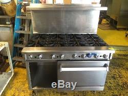 Imperial 48 8 Burner Range with Convection Oven Base Natural Gas