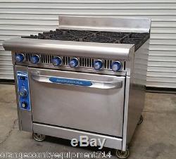 Imperial 6 Burner Range & Gas Convection Oven IR-6C #4444 Commercial NSF Stove
