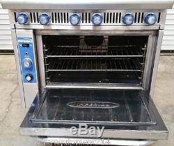 Imperial 6 Burner Range & Gas Convection Oven IR-6C #4444 Commercial NSF Stove