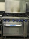 Imperial Range Ir-6 Six Burners With Oven Natural Gas Restaurant Stove