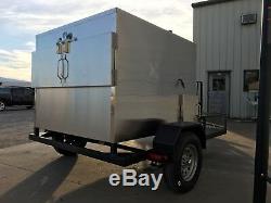 Insulated 48 x 60 Rotisserie Smoker with Trailer Call Before You Buy