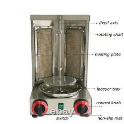 Kebab Gyro Grill Machine Gas Broiler Shawarma Machine Vertical Rotating Rotisser
