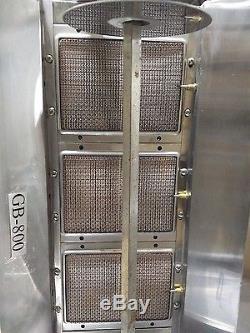 Kebab Shawarma Grill 3 Gas Burners Gyros Automatic Commercial Vertical Broiler