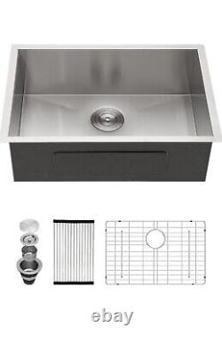 Kichae 26 Inch Undermount Stainless Steel Kitchen Sink 18 Gauge NEW