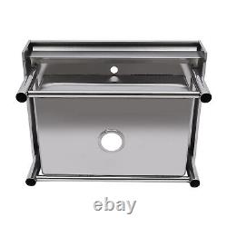 Kitchen Sink Stainless Steel Commercial 1 Compartment Utility Sink With Faucet