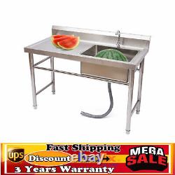 Kitchen Sinks Catering Prep Table Stainless Steel Freestanding &compartment