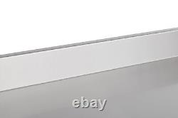 Kratos Stainless Steel Kitchen Prep Table 72x24 with Backsplash and