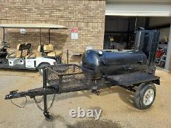 Lang 60 Deluxe BBQ Smoker Cooker Trailer Firewood Rib box Food Truck Business