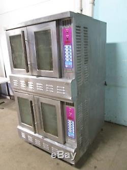 Lang H. D. Commercial Natural Gas Digital Double Stacked Convection Ovens
