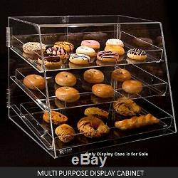 Large Acrylic Cake Display Cabinet Bakery Muffin Cupcake Donut Pastries 5mm
