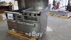 Lightly Used Vulcan 60 Gas Range, 2 ovens, 6-burners, 24 griddle, 60SS-6B24GBP