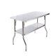 Lojok New Commercial 48 X 24/30 Stainless Steel Work Table With Underself