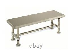 METRO ESD Gowning Bench Stainless Steel 18ht x36Wdx16Dp Model GB1636S
