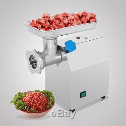 Meat Grinder Electric Commercial Mincer Sausage Filler Maker #12 4.5Lbs/Min 220V