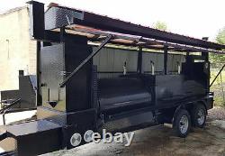 Mega T Rex Pro Roof BBQ Smoker Cooker Grill Trailer Mobile Food Truck Business
