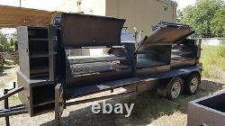 Mega T Rex Pro Roof BBQ Smoker Cooker Grill Trailer Mobile Food Truck Business