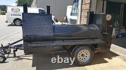 Mini HogZilla Mobile BBQ 24 Grill 4 Barrel Smoker Trailer Food Truck Concession