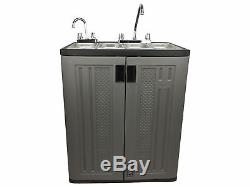 Mobile Concession Sink Portable Food Truck Trailer 4 Compartment Hand Wash Hot