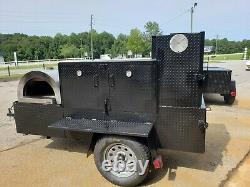 Mobile Pizza Oven BBQ Sink Trailer You order Oven Sink Set Food Truck Catering