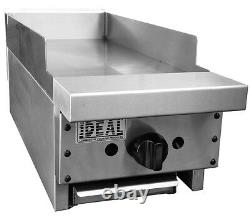 NEW 12 Commercial Flat Griddle Plate by Ideal. Made in USA. NSF & ETL approved