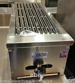 NEW 12 Radiant Char Broiler Gas Grill Stratus SRB-12 #1051 Burger Steak BBQ USA