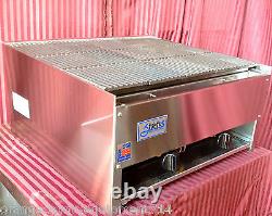 NEW 24 Lava Rock Char Broiler Gas Grill Stratus SCB-24 #1120 Commercial NSF USA