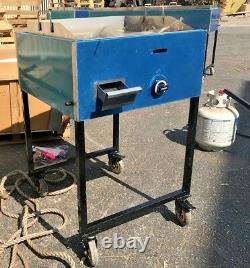NEW 24 Outdoor Griddle Taco Grill Cart Propane Use Carne Asada Burgers Hot Dogs