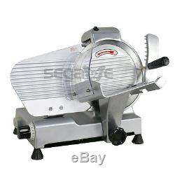 NEW 240W 10 Kitchen Deli Meat Slicer Electric 600RPM Cheese Food Slice Machine