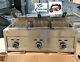 New 3 Burner Commercial Deep Fryer Model Fy5 Propane Gas Use Counter Top Outdoor