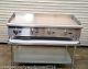 New 48 Gas Griddle & Stand Atosa Atmg-48 4176 Commercial Plancha Flat Top Grill