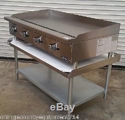 NEW 48 Gas Griddle & Stand Atosa ATMG-48 4176 Commercial Plancha Flat Top Grill