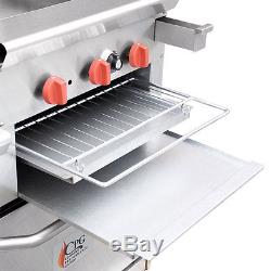 NEW! 6 Burner 60 Gas Range with 24 Raised Griddle/Broiler and Two 26 1/2 Ovens