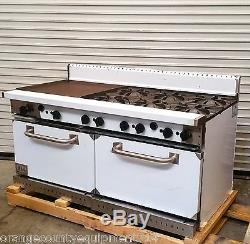 NEW 60 Range 6 Burner 24 Griddle Flat Top Ideal #3490 Commercial NEW Gas Stove