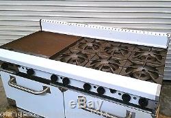 NEW 60 Range 6 Burner 24 Griddle Flat Top Ideal #3490 Commercial NEW Gas Stove