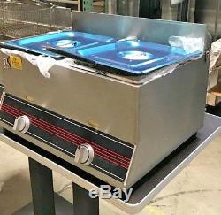 NEW 7 Gallon Commercial Double Deep Fryer Propane and Gas Use Counter Top FY4