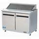 New Arctic Air Double Two Door Sandwich Prep Table Salad Refrigerator Ast48r 12