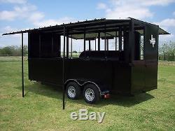 NEW BBQ pit Reverse Flow smoker Charcoal grill Concession trailer
