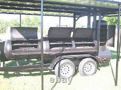 NEW BBQ pit smoker cooker and Charcoal grill trailer